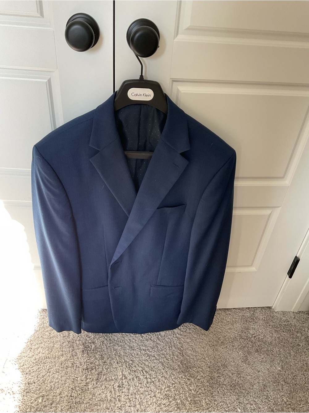 Michael Strahan Men’s Navy Blue Suit Jacket